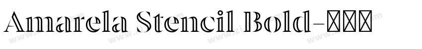 Amarela Stencil Bold字体转换